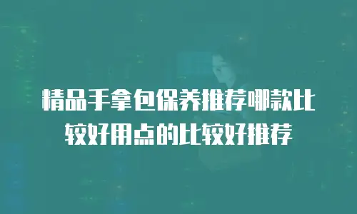 精品手拿包保养推荐哪款比较好用点的比较好推荐