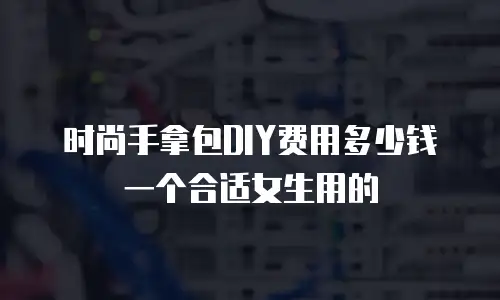 时尚手拿包DIY费用多少钱一个合适女生用的