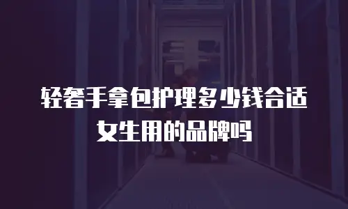 轻奢手拿包护理多少钱合适女生用的品牌吗