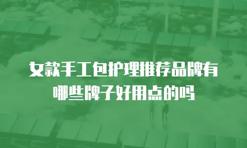 女款手工包护理推荐品牌有哪些牌子好用点的吗