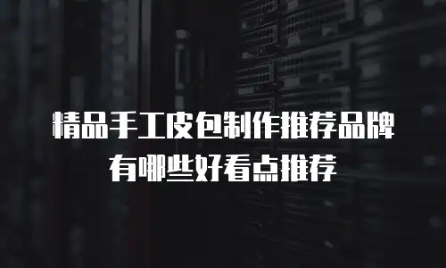 精品手工皮包制作推荐品牌有哪些好看点推荐