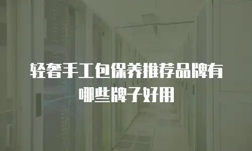 轻奢手工包保养推荐品牌有哪些牌子好用