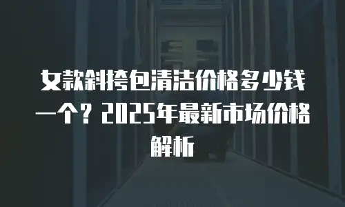 女款斜挎包清洁价格多少钱一个？2025年最新市场价格解析