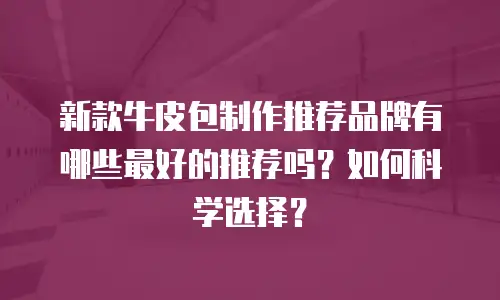 新款牛皮包制作推荐品牌有哪些最好的推荐吗？如何科学选择？