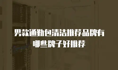 男款通勤包清洁推荐品牌有哪些牌子好推荐