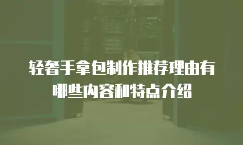 轻奢手拿包制作推荐理由有哪些内容和特点介绍