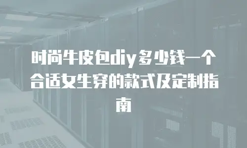 时尚牛皮包diy多少钱一个合适女生穿的款式及定制指南