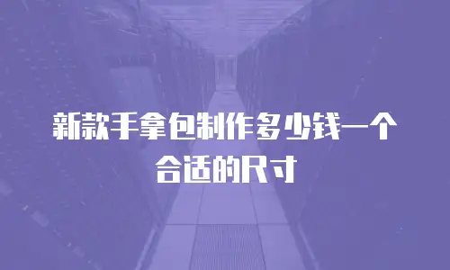 新款手拿包制作多少钱一个合适的尺寸