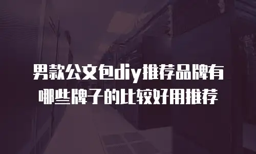 男款公文包diy推荐品牌有哪些牌子的比较好用推荐