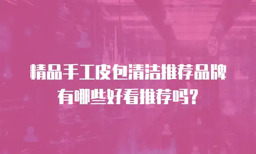 精品手工皮包清洁推荐品牌有哪些好看推荐吗？