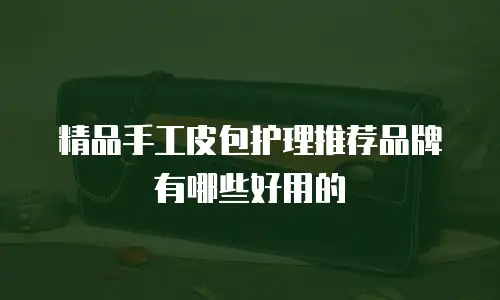 精品手工皮包护理推荐品牌有哪些好用的