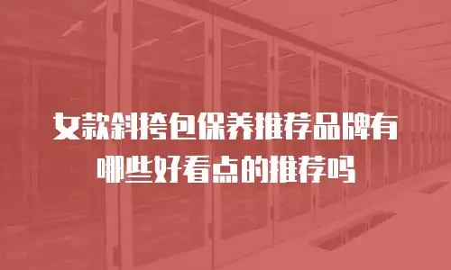 女款斜挎包保养推荐品牌有哪些好看点的推荐吗