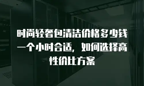 时尚轻奢包清洁价格多少钱一个小时合适，如何选择高性价比方案