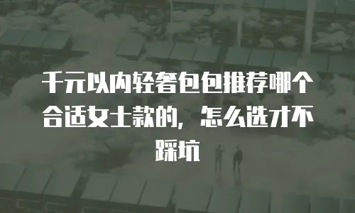 千元以内轻奢包包推荐哪个合适女士款的，怎么选才不踩坑
