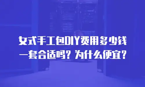 女式手工包DIY费用多少钱一套合适吗？为什么便宜？