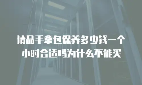 精品手拿包保养多少钱一个小时合适吗为什么不能买