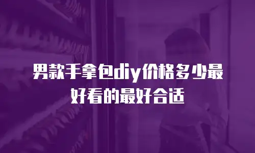 男款手拿包diy价格多少最好看的最好合适