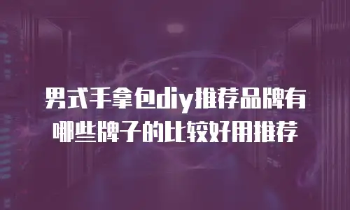 男式手拿包diy推荐品牌有哪些牌子的比较好用推荐