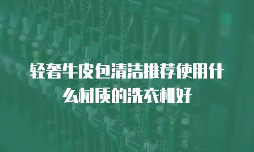 轻奢牛皮包清洁推荐使用什么材质的洗衣机好