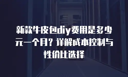 新款牛皮包diy费用是多少元一个月？详解成本控制与性价比选择