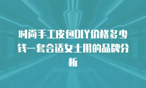 时尚手工皮包DIY价格多少钱一套合适女士用的品牌分析