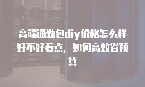高端通勤包diy价格怎么样好不好看点，如何高效省预算