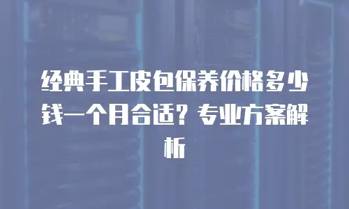 经典手工皮包保养价格多少钱一个月合适？专业方案解析
