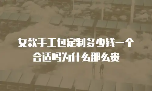 女款手工包定制多少钱一个合适吗为什么那么贵