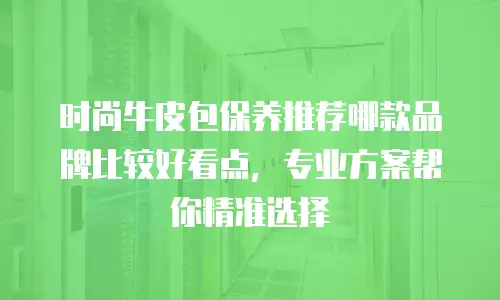 时尚牛皮包保养推荐哪款品牌比较好看点，专业方案帮你精准选择