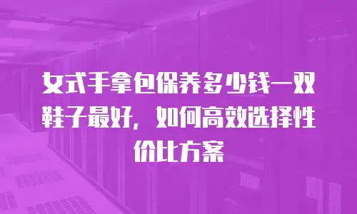 女式手拿包保养多少钱一双鞋子最好，如何高效选择性价比方案