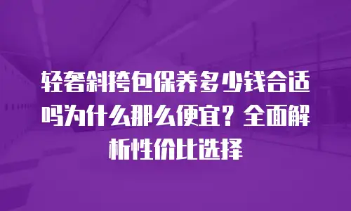 轻奢斜挎包保养多少钱合适吗为什么那么便宜？全面解析性价比选择