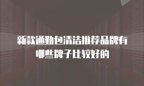 新款通勤包清洁推荐品牌有哪些牌子比较好的