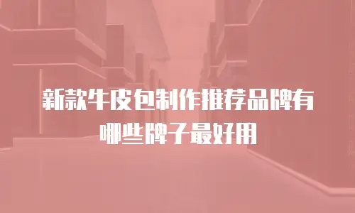 新款牛皮包制作推荐品牌有哪些牌子最好用