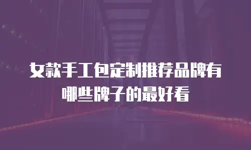 女款手工包定制推荐品牌有哪些牌子的最好看
