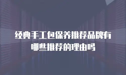经典手工包保养推荐品牌有哪些推荐的理由吗
