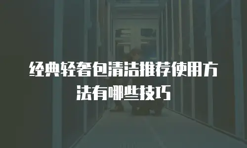 经典轻奢包清洁推荐使用方法有哪些技巧