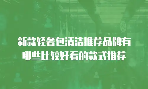 新款轻奢包清洁推荐品牌有哪些比较好看的款式推荐
