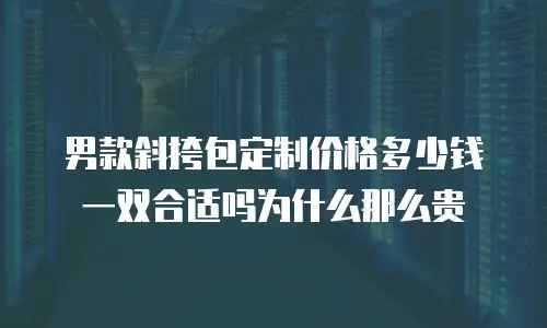男款斜挎包定制价格多少钱一双合适吗为什么那么贵