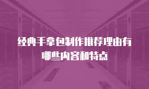 经典手拿包制作推荐理由有哪些内容和特点