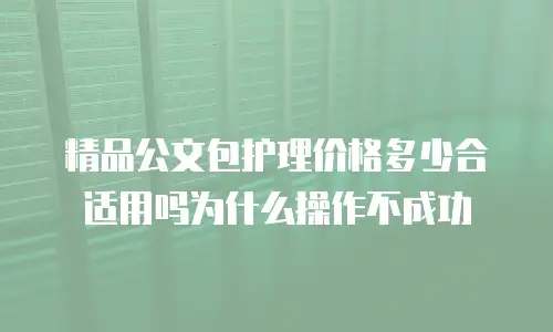 精品公文包护理价格多少合适用吗为什么操作不成功