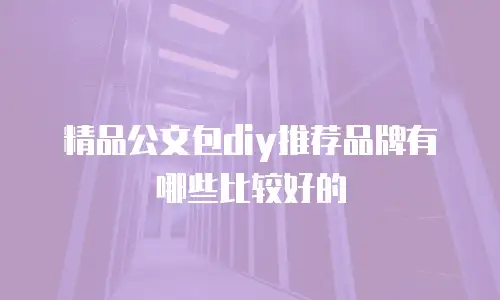 精品公文包diy推荐品牌有哪些比较好的