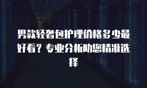 男款轻奢包护理价格多少最好看？专业分析助您精准选择