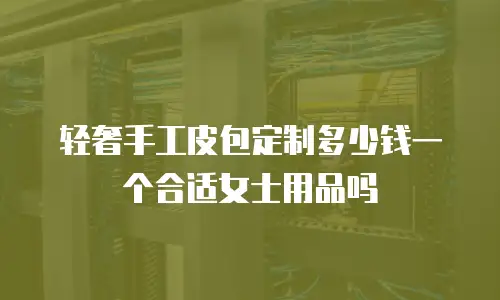 轻奢手工皮包定制多少钱一个合适女士用品吗