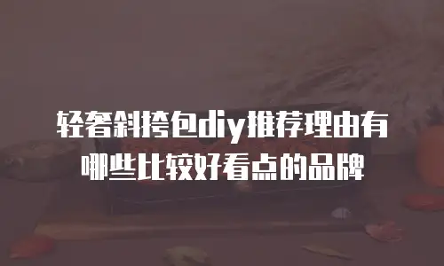 轻奢斜挎包diy推荐理由有哪些比较好看点的品牌