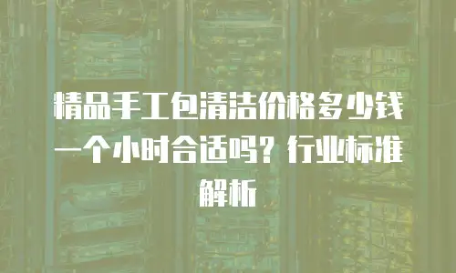 精品手工包清洁价格多少钱一个小时合适吗？行业标准解析