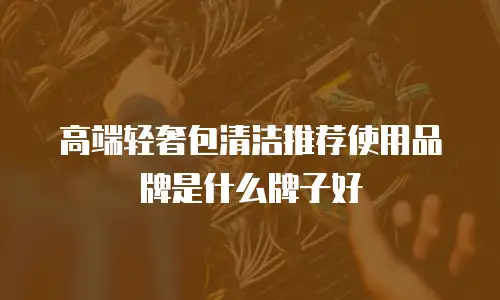 高端轻奢包清洁推荐使用品牌是什么牌子好