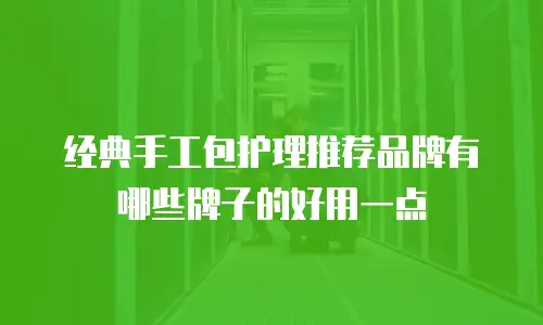 经典手工包护理推荐品牌有哪些牌子的好用一点
