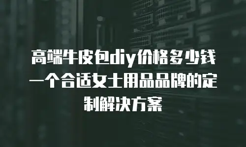 高端牛皮包diy价格多少钱一个合适女士用品品牌的定制解决方案