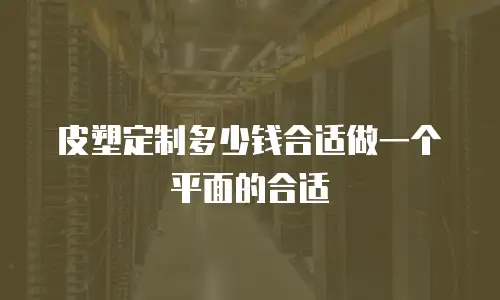 皮塑定制多少钱合适做一个平面的合适