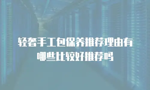 轻奢手工包保养推荐理由有哪些比较好推荐吗